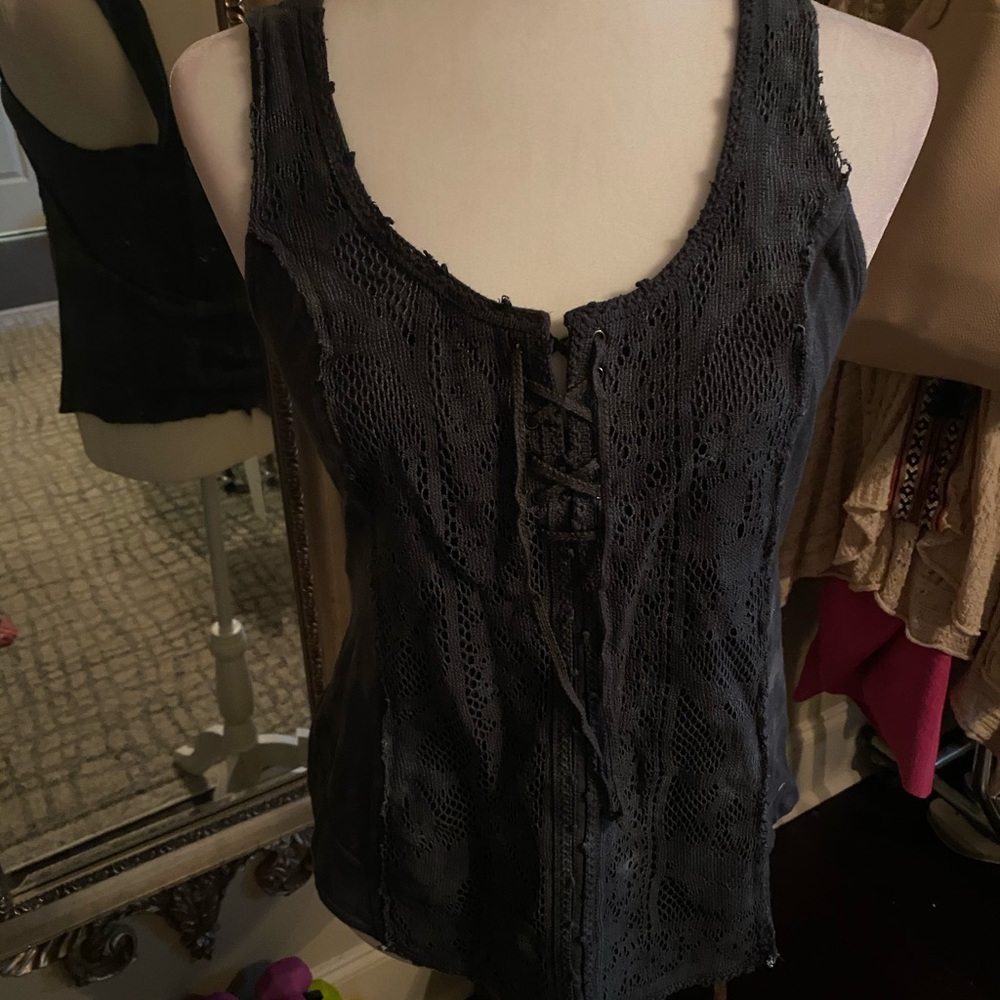 Lace-up tank by Free People